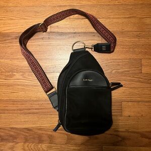 Crossbody faux suede bag